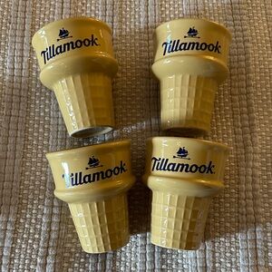 NWT Set of 4 Tillamook Ice Cream Cups